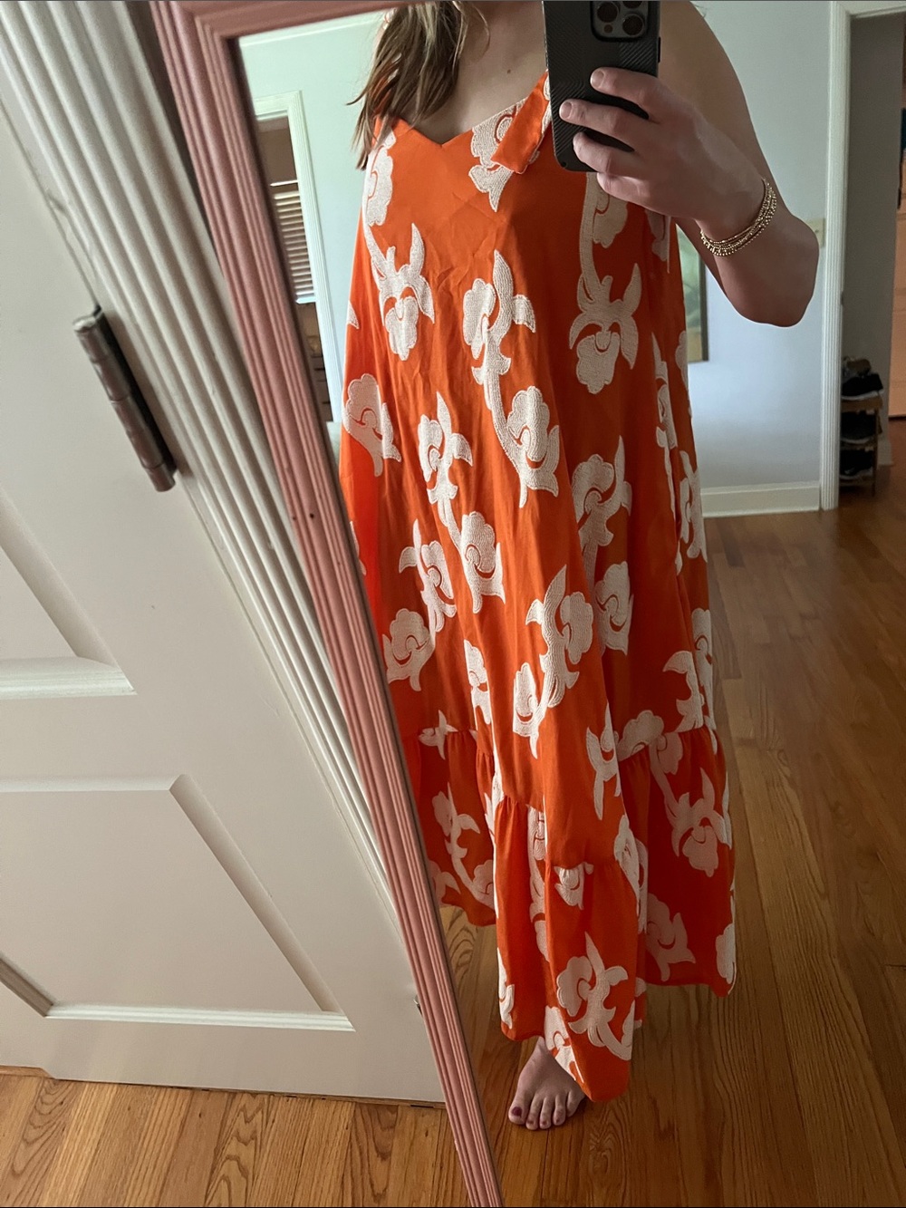 Anthropologie Phoebe Flounced Maxi Dress Exquise - Picture 9 of 16